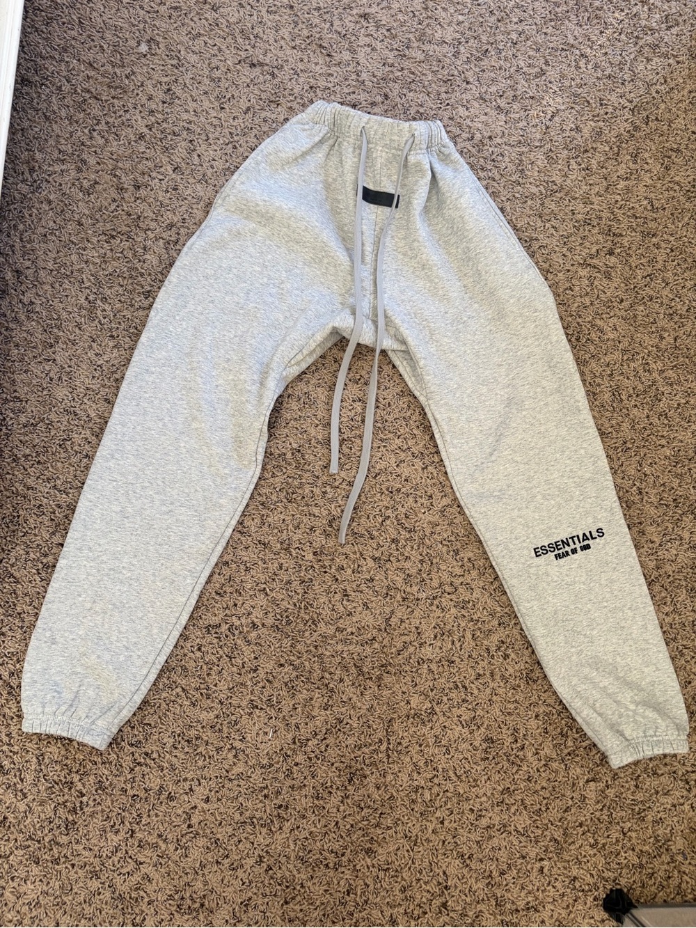 Essentials Heather Grey Men's Fleece Joggers